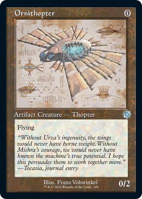 Ornithopter (Schematic) card from The Brothers' War: Retro Frame Artifacts