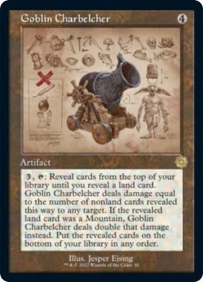 Goblin Charbelcher (Schematic) card from The Brothers' War: Retro Frame Artifacts