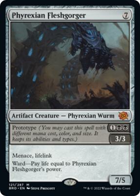 Phyrexian Fleshgorger card from The Brothers' War