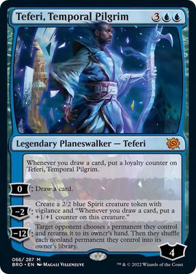 Teferi, Temporal Pilgrim card from The Brothers' War