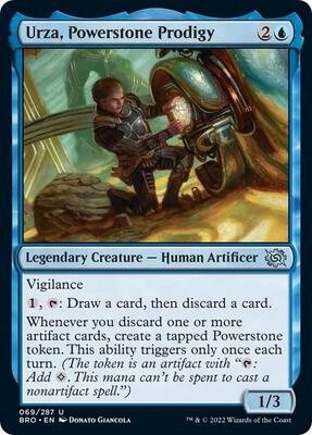Urza, Powerstone Prodigy card from The Brothers' War