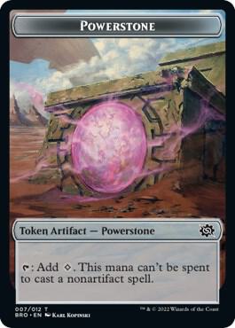 Powerstone Token card from The Brothers' War