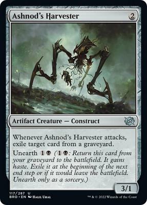 Ashnod's Harvester card from The Brothers' War