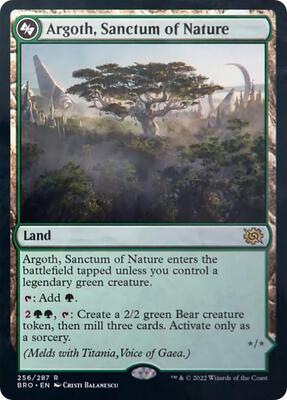 Argoth, Sanctum of Nature card from The Brothers' War