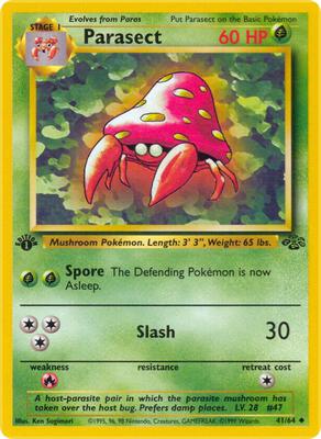 Parasect card from Jungle