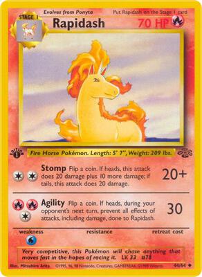 Rapidash card from Jungle