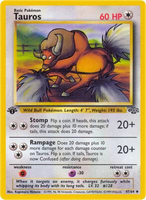 Tauros card from Jungle