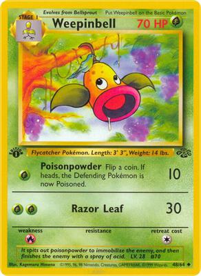Weepinbell card from Jungle