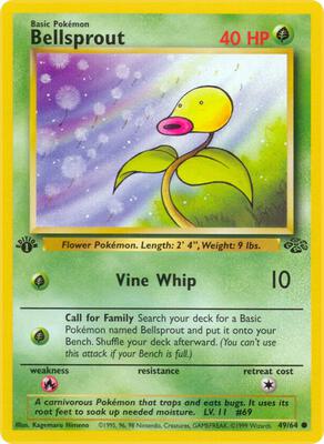 Bellsprout card from Jungle