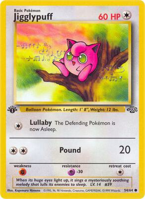 Jigglypuff card from Jungle
