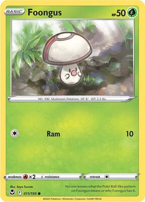 Foongus card from SWSH12: Silver Tempest