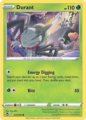 Durant card from SWSH12: Silver Tempest