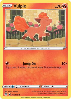 Vulpix card from SWSH12: Silver Tempest