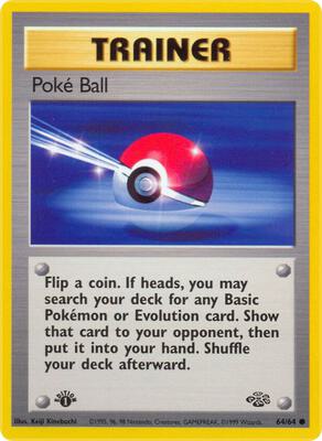 Poke Ball card from Jungle