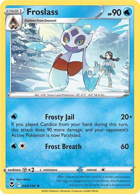 Froslass card from SWSH12: Silver Tempest