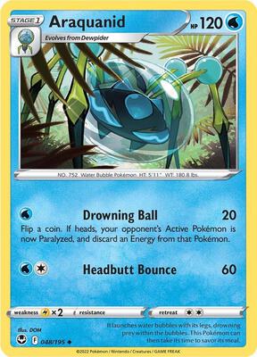 Araquanid card from SWSH12: Silver Tempest