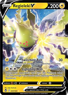 Regieleki V card from SWSH12: Silver Tempest