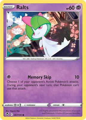 Ralts card from SWSH12: Silver Tempest