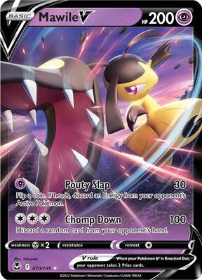 Mawile V card from SWSH12: Silver Tempest
