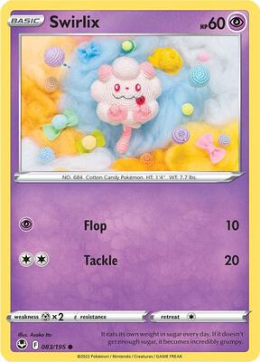 Swirlix card from SWSH12: Silver Tempest