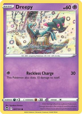 Dreepy card from SWSH12: Silver Tempest