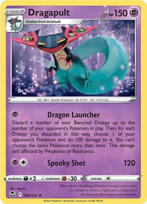 Dragapult card from SWSH12: Silver Tempest