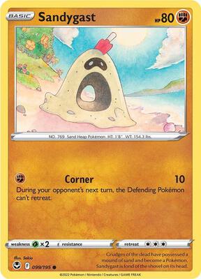 Sandygast card from SWSH12: Silver Tempest