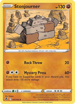 Stonjourner card from SWSH12: Silver Tempest
