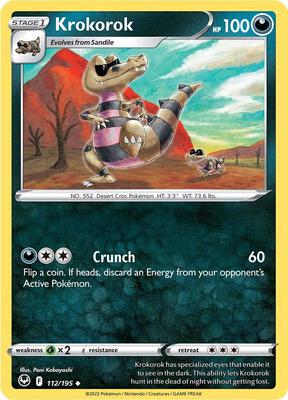 Krokorok card from SWSH12: Silver Tempest