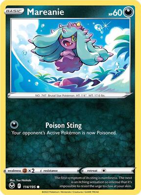 Mareanie card from SWSH12: Silver Tempest