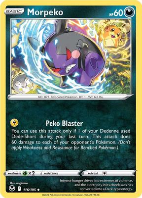 Morpeko card from SWSH12: Silver Tempest