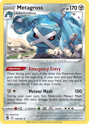Metagross card from SWSH12: Silver Tempest