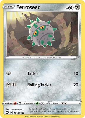 Ferroseed card from SWSH12: Silver Tempest