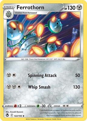 Ferrothorn card from SWSH12: Silver Tempest
