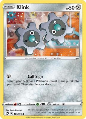 Klink card from SWSH12: Silver Tempest