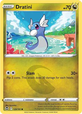 Dratini card from SWSH12: Silver Tempest