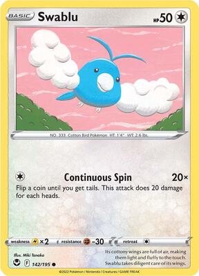 Swablu card from SWSH12: Silver Tempest