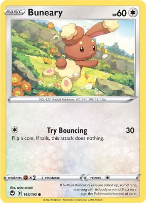 Buneary card from SWSH12: Silver Tempest