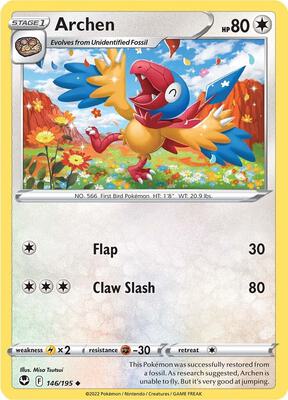Archen card from SWSH12: Silver Tempest