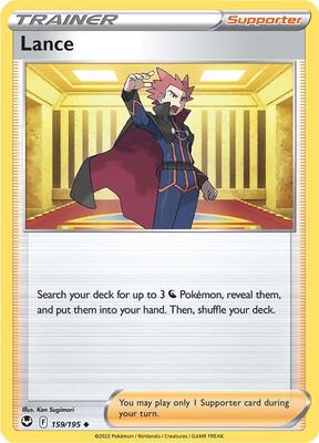Lance card from SWSH12: Silver Tempest