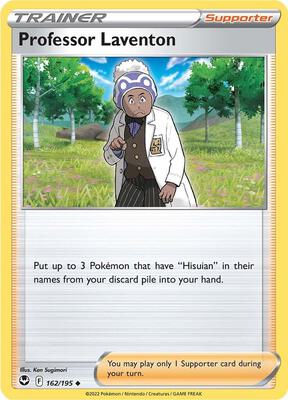 Professor Laventon card from SWSH12: Silver Tempest