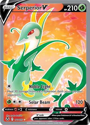 Serperior V (Full Art) card from SWSH12: Silver Tempest