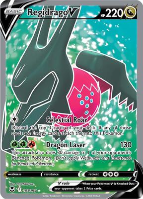 Regidrago V (Full Art) card from SWSH12: Silver Tempest