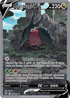 Regidrago V (Alternate Full Art) card from SWSH12: Silver Tempest