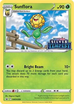 Sunflora - SWSH269 (Prerelease) card from SWSH: Sword & Shield Promo Cards