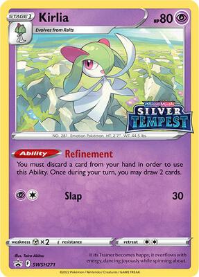Kirlia - SWSH271 (Prerelease) card from SWSH: Sword & Shield Promo Cards