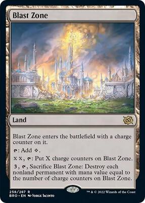 Blast Zone card from The Brothers' War