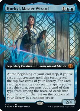 Hurkyl, Master Wizard (Extended Art) card from The Brothers' War