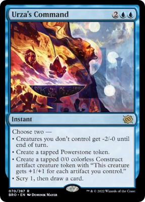 Urza's Command card from The Brothers' War