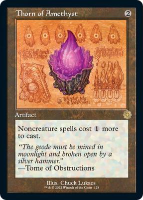 Thorn of Amethyst (Schematic) card from The Brothers' War: Retro Frame Artifacts